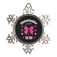 Cheerleader From Bow 2 Toe Cheerleading Gift Metallic Star Ornament