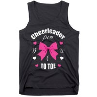 Cheerleader From Bow 2 Toe Cheerleading Gift Tank Top