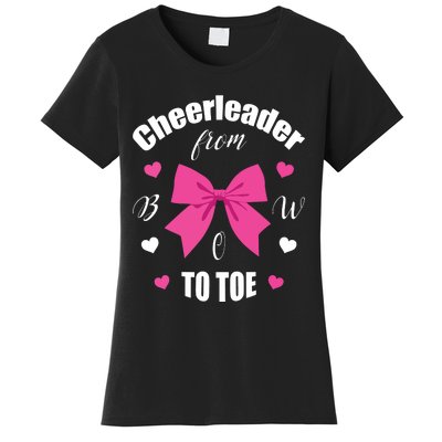 Cheerleader From Bow 2 Toe Cheerleading Gift Women's T-Shirt