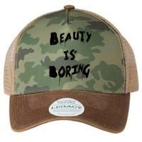 Cool Funny Beauty is Boring Nerd Geek Retro Graphic Legacy Tie Dye Trucker Hat