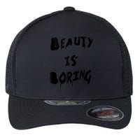 Cool Funny Beauty is Boring Nerd Geek Retro Graphic Flexfit Unipanel Trucker Cap