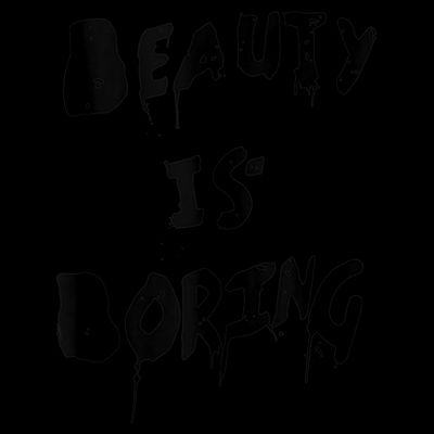 Cool Funny Beauty is Boring Nerd Geek Retro Graphic T-Shirt
