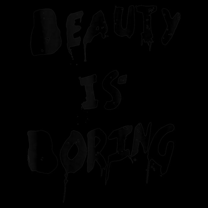 Cool Funny Beauty is Boring Nerd Geek Retro Graphic T-Shirt