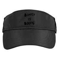 Cool Funny Beauty is Boring Nerd Geek Retro Graphic Adult Drive Performance Visor