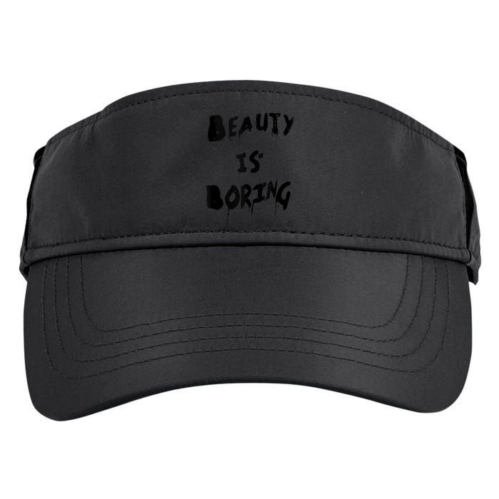 Cool Funny Beauty is Boring Nerd Geek Retro Graphic Adult Drive Performance Visor