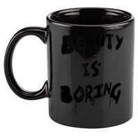 Cool Funny Beauty is Boring Nerd Geek Retro Graphic 11oz C Handle Ceramic Mug