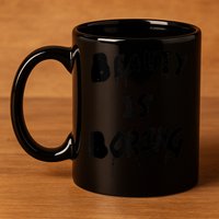Cool Funny Beauty is Boring Nerd Geek Retro Graphic 11oz C Handle Ceramic Mug