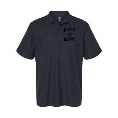 Cool Funny Beauty is Boring Nerd Geek Retro Graphic Polo