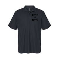 Cool Funny Beauty is Boring Nerd Geek Retro Graphic Polo