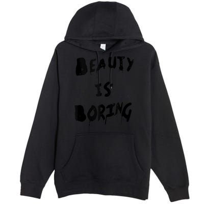 Cool Funny Beauty is Boring Nerd Geek Retro Graphic Premium Pullover Hoodie