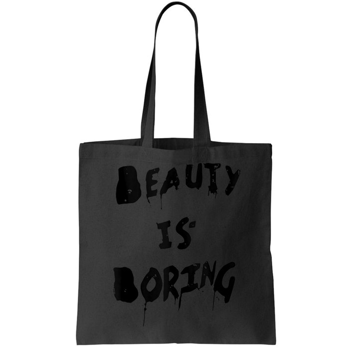 Cool Funny Beauty is Boring Nerd Geek Retro Graphic Bag