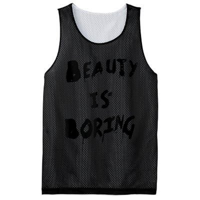 Cool Funny Beauty is Boring Nerd Geek Retro Graphic Mesh Reversible Basketball Jersey Tank