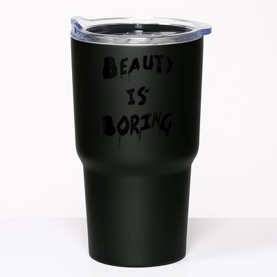 Cool Funny Beauty is Boring Nerd Geek Retro Graphic Tumbler