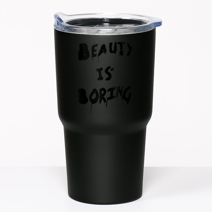 Cool Funny Beauty is Boring Nerd Geek Retro Graphic Tumbler