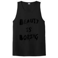 Cool Funny Beauty is Boring Nerd Geek Retro Graphic PosiCharge Competitor Tank