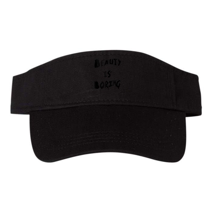Cool Funny Beauty is Boring Nerd Geek Retro Graphic Visor
