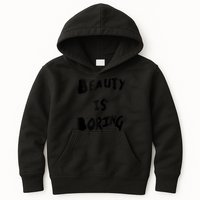 Cool Funny Beauty is Boring Nerd Geek Retro Graphic Kids Hoodie