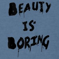 Cool Funny Beauty is Boring Nerd Geek Retro Graphic Garment-Dyed Sweatshirt