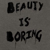 Cool Funny Beauty is Boring Nerd Geek Retro Graphic Cotton Canvas Backpack