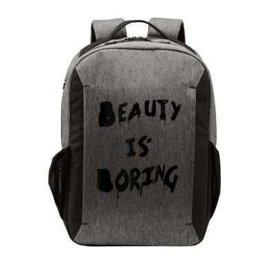 Cool Funny Beauty is Boring Nerd Geek Retro Graphic Vector Backpack