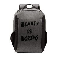 Cool Funny Beauty is Boring Nerd Geek Retro Graphic Vector Backpack