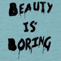Cool Funny Beauty is Boring Nerd Geek Retro Graphic Sueded Cloud Jersey T-Shirt