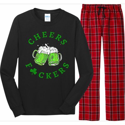 Cheers Fuckers Beer Gift Long Sleeve Pajama Set