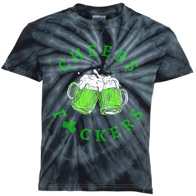 Cheers Fuckers Beer Gift Kids Tie-Dye T-Shirt