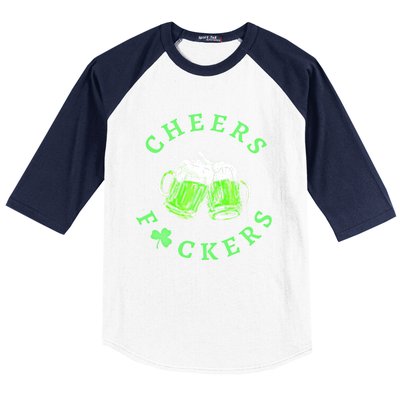 Cheers Fuckers Beer Gift Baseball Sleeve Shirt