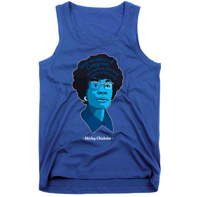 Congress Famous Black Quote Shirley Chisholm Gift Tank Top