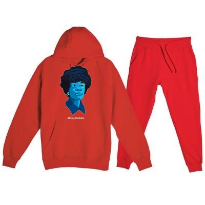 Congress Famous Black Quote Shirley Chisholm Gift Premium Hooded Sweatsuit Set