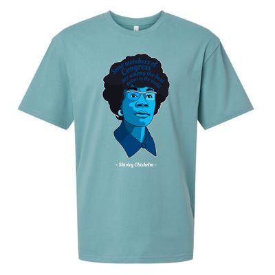 Congress Famous Black Quote Shirley Chisholm Gift Sueded Cloud Jersey T-Shirt