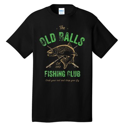 Cute Fishing Birthday Old Balls Club 1983s 40th Tall T-Shirt