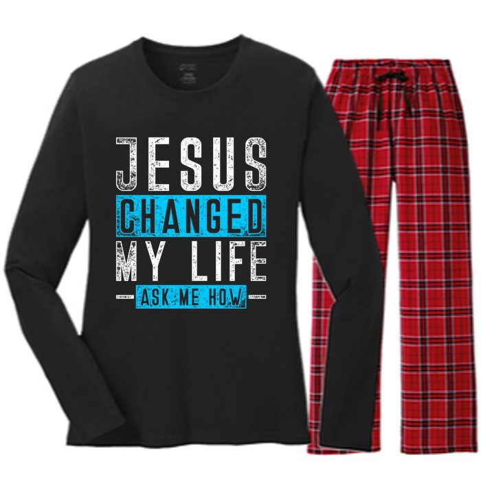 Christian Faith Bible Prayer God Savior Devotee Jesus Women's Long Sleeve Flannel Pajama Set 