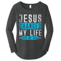 Christian Faith Bible Prayer God Savior Devotee Jesus Women's Perfect Tri Tunic Long Sleeve Shirt