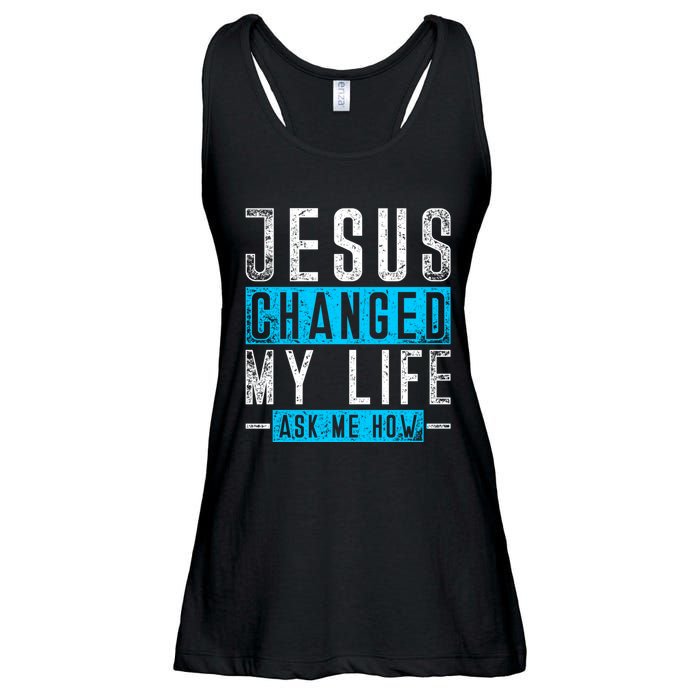 Christian Faith Bible Prayer God Savior Devotee Jesus Ladies Essential Flowy Tank