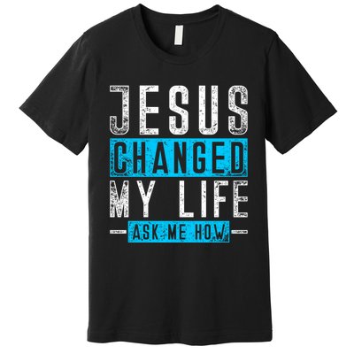 Christian Faith Bible Prayer God Savior Devotee Jesus Premium T-Shirt