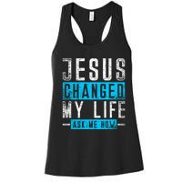 Christian Faith Bible Prayer God Savior Devotee Jesus Women's Racerback Tank