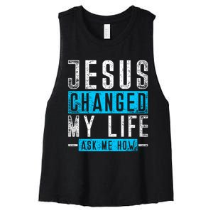 Christian Faith Bible Prayer God Savior Devotee Jesus Women's Racerback Cropped Tank