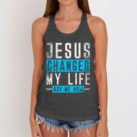 Christian Faith Bible Prayer God Savior Devotee Jesus Women's Knotted Racerback Tank