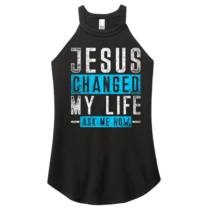 Christian Faith Bible Prayer God Savior Devotee Jesus Women's Perfect Tri Rocker Tank