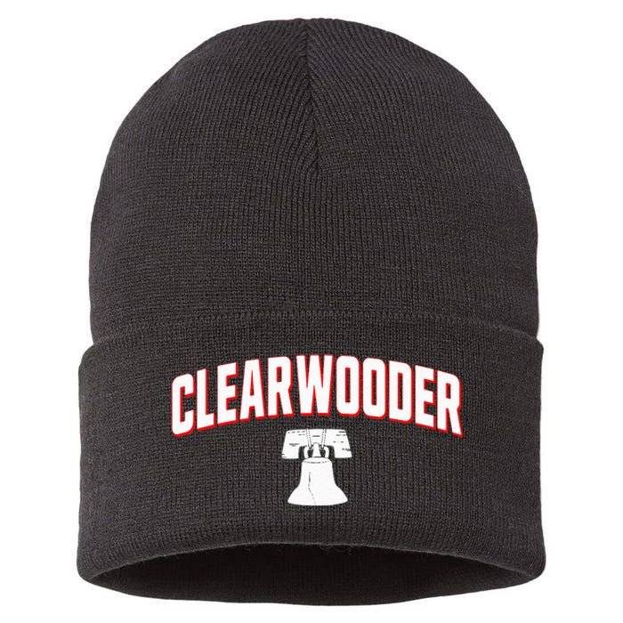 Clearwooder Funny Baseball Tee Clearwater FL Spring Sustainable Knit Beanie