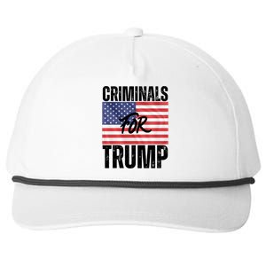 Criminals For Biden Is Biden Supporter Is American Pride Gift Snapback Five-Panel Rope Hat