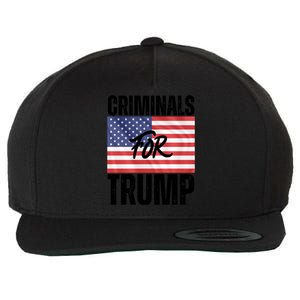 Criminals For Biden Is Biden Supporter Is American Pride Gift Wool Snapback Cap