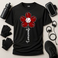 Cincinnati Flower Baseball Cooling Performance Crew T-Shirt