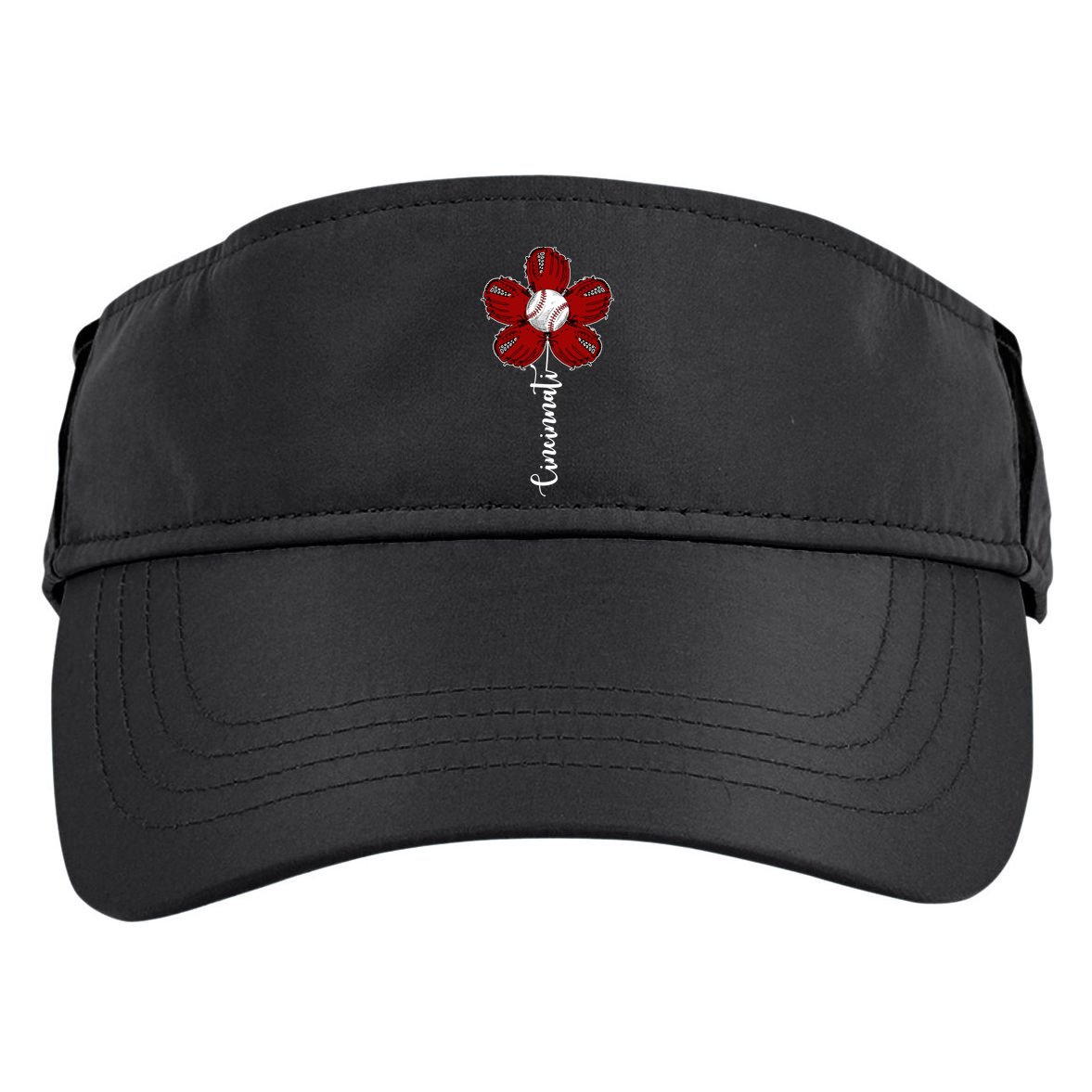Cincinnati Flower Baseball Adult Drive Performance Visor