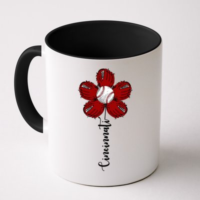 Cincinnati Flower Baseball Mug