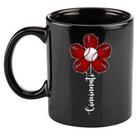 Cincinnati Flower Baseball 11oz C Handle Ceramic Mug