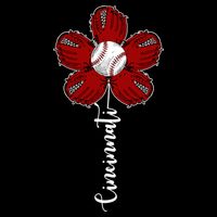 Cincinnati Flower Baseball 16 in Basic Backpack