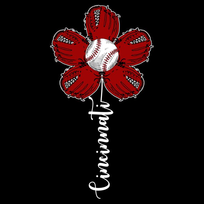 Cincinnati Flower Baseball 16 in Basic Backpack